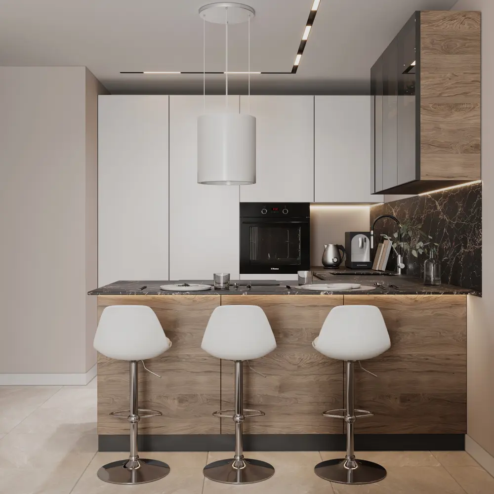 Фальшпанель для кухонного шкафа Токио 58x77 см KONSENSA ЛДСП цвет темное дерево Токио темное дерево STLM-2001524 - Вид №7