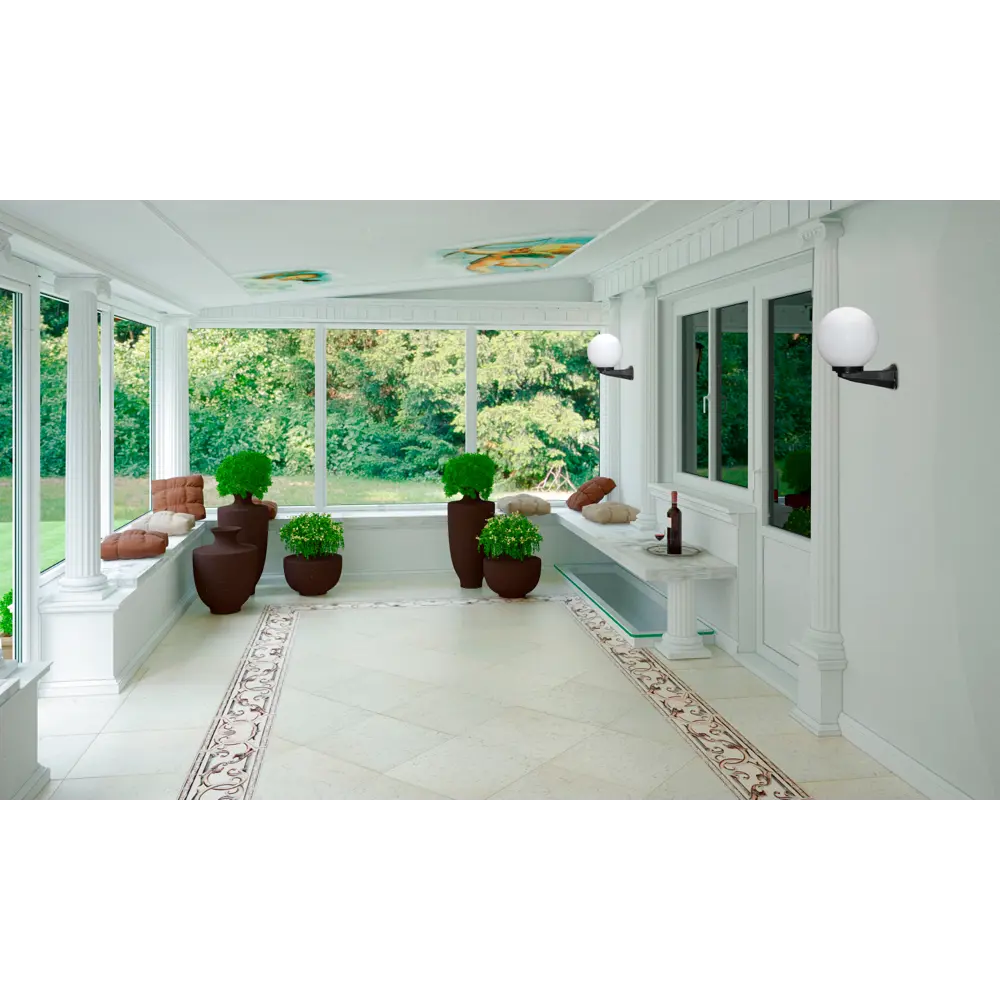 Светильник уличный Шар Palla 1xE27x60 Вт 300 мм пластик цвет белый ITALMAC STLM-2175332 - Вид №5