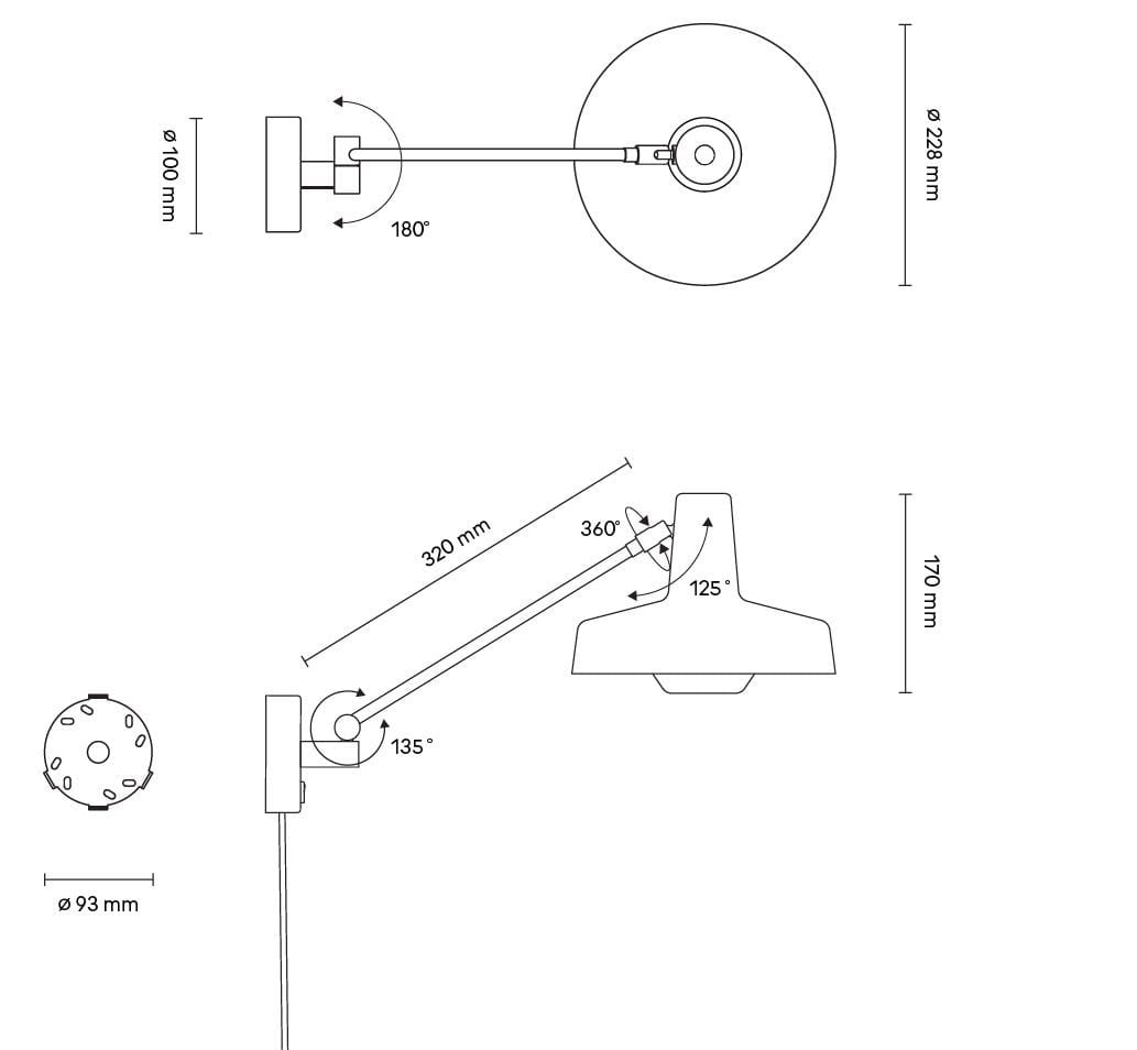 Регулируемый настенный светильник Grupa Arigato ARCH-00130115 - Вид №5