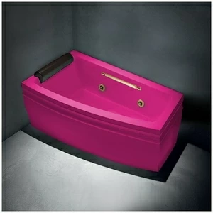 Ванна с гидромассажем розовая с золотом Gruppo treesse Blanque 1690 SXSTXV166BRZ