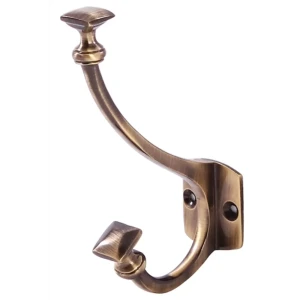 Крючок Quadrato HC28 BNA, металл, цвет античное олово