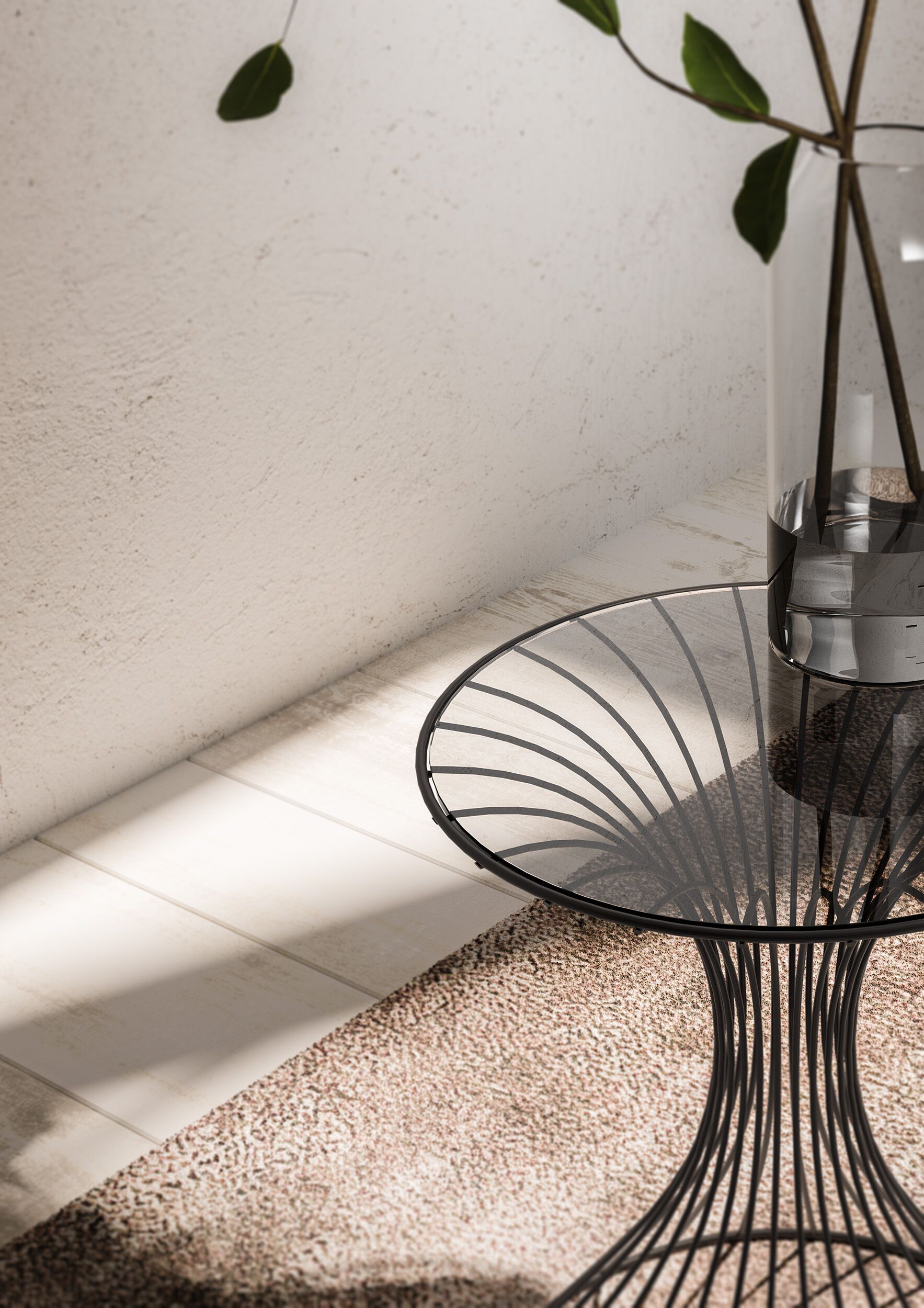 Журнальный столик из железа и стекла Pipedesign Glass ARCH-00032193 - Вид №2