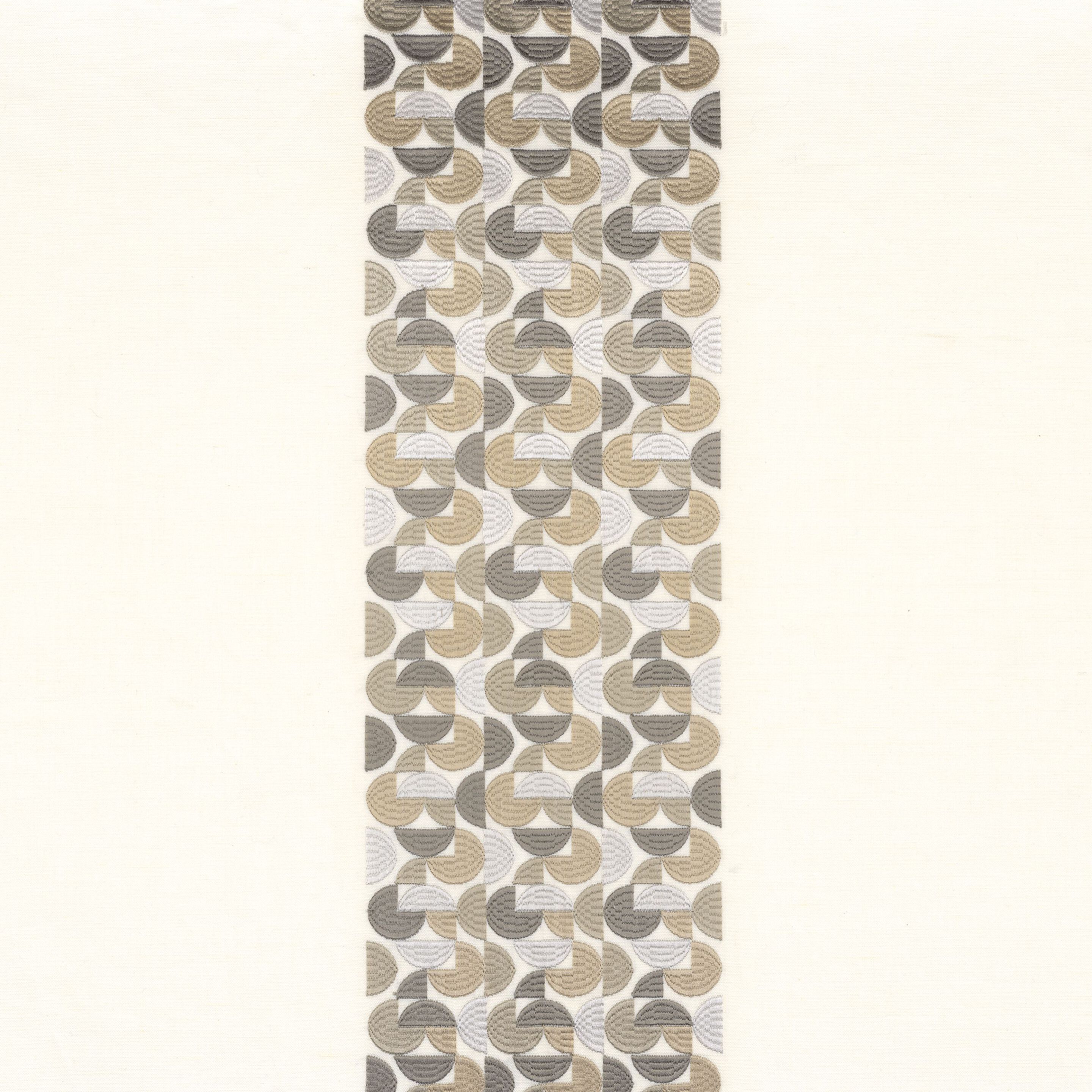 Вышитая ткань для штор с графическим рисунком Casamance Arty ARCH-00144995 - Вид №3