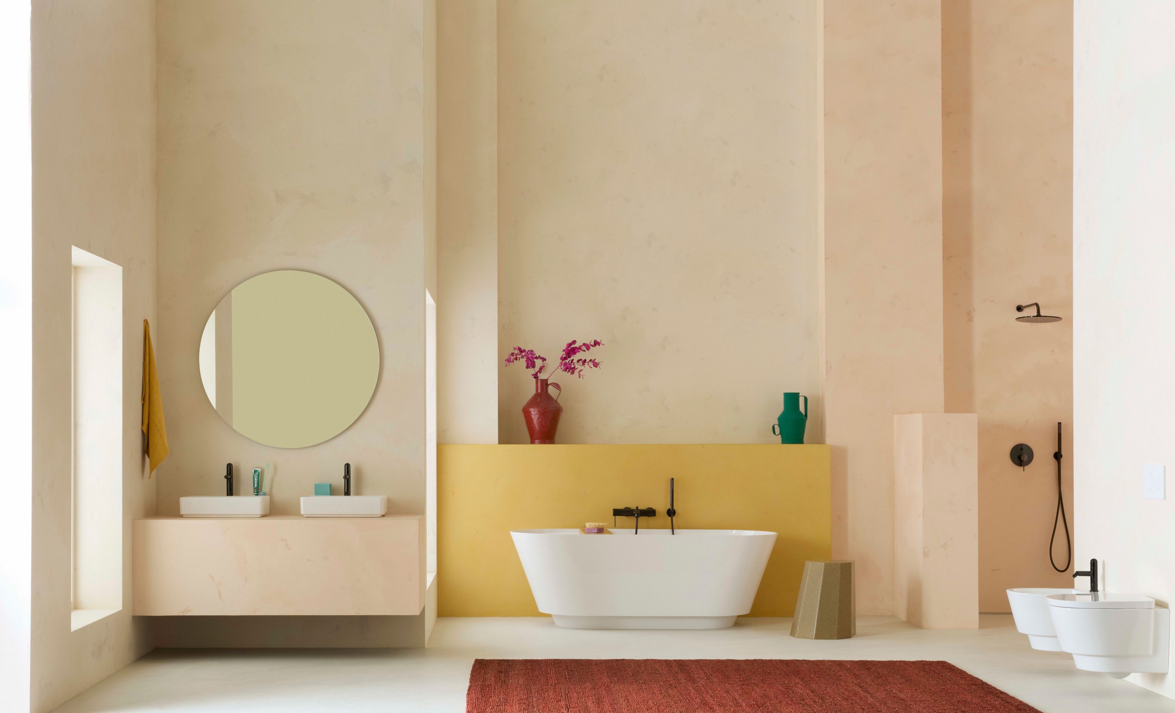 Овальная ванна в центре комнаты в Stonex® Roca Tura ARCH-00058759 - Вид №23