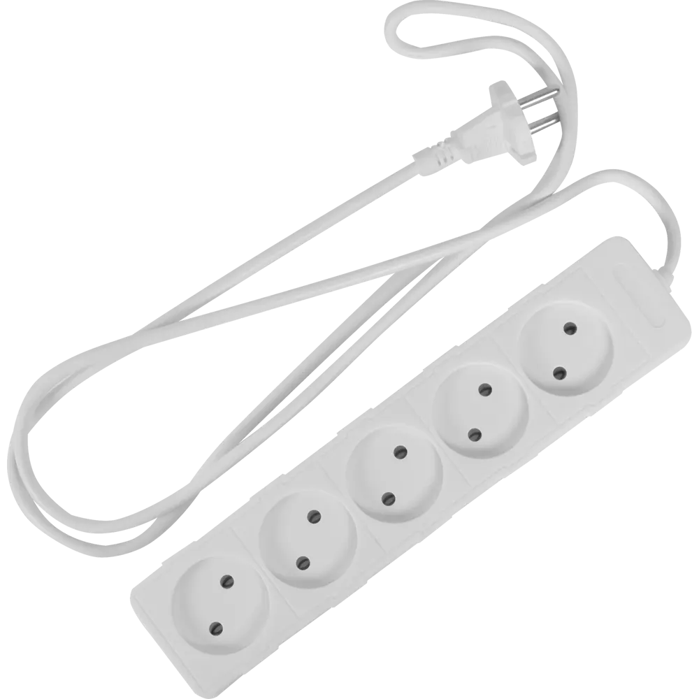 Удлинитель без заземления Electraline 5 розеток, 1.5 м STLM-2102966