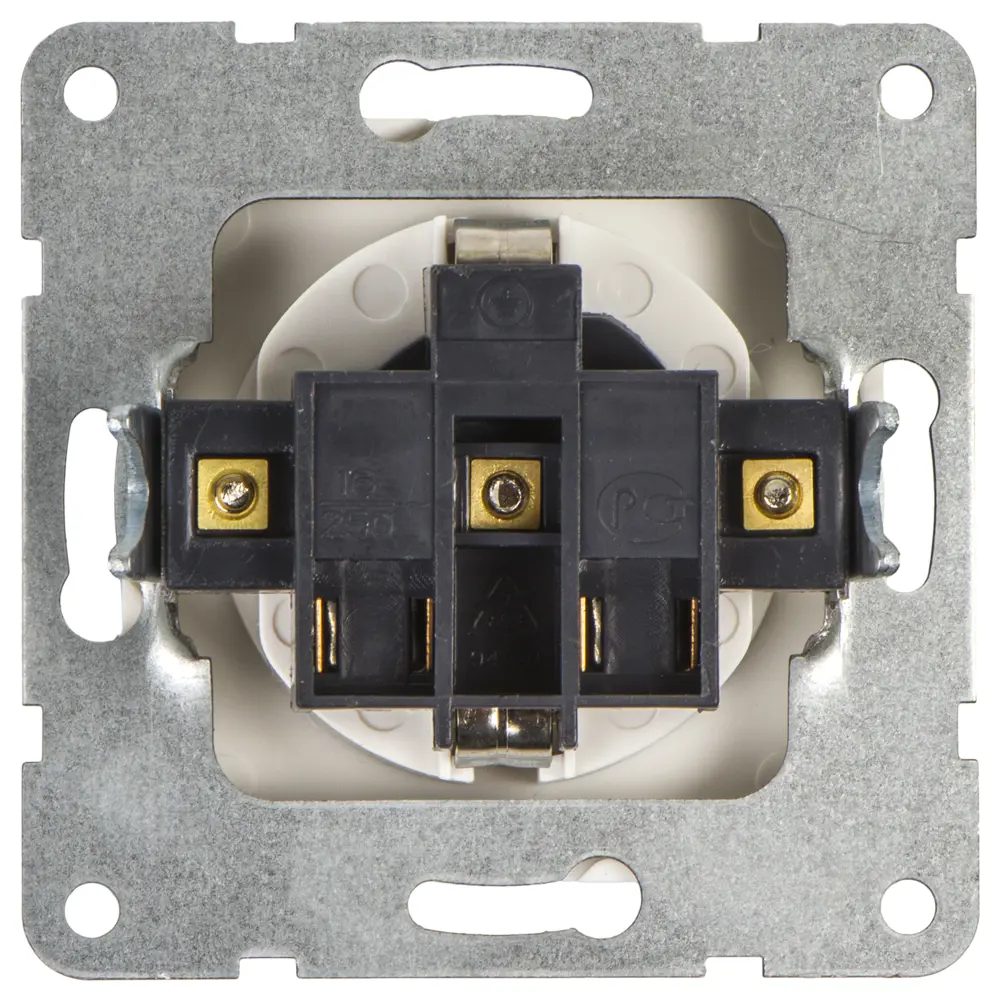 Розетка LK Studio LK60, с заземлением, защитные шторки, цвет белый STLM-2188857 - Вид №1