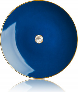 10626585 Haviland Тарелка закусочная 23см "Дамасский узор" (синяя) Фарфор, Керамика