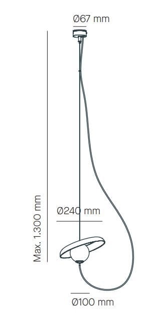 Стальной светодиодный подвесной светильник Milan Iluminacion Wire ARCH-00009824 - Вид №11