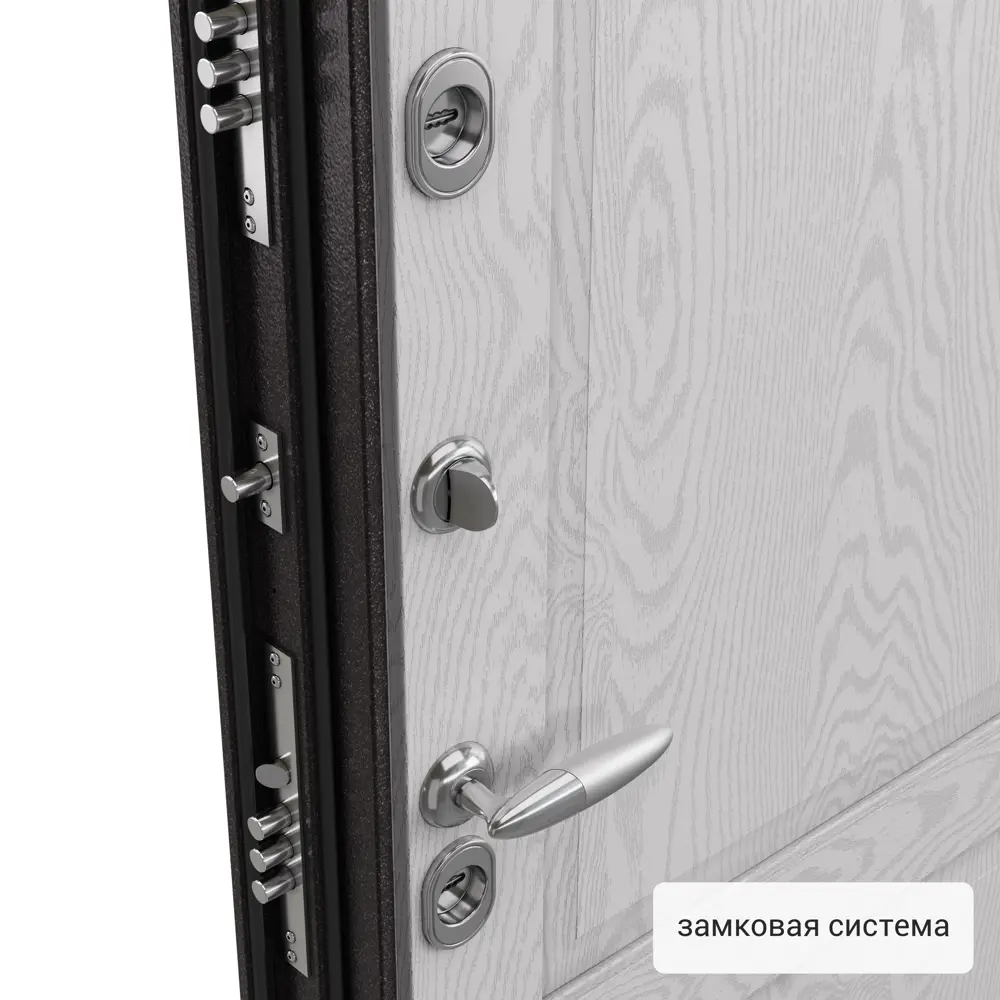 Дверь входная металлическая Норда 880 мм левая цвет магнолия айсберг TOREX STLM-2115588 - Вид №2