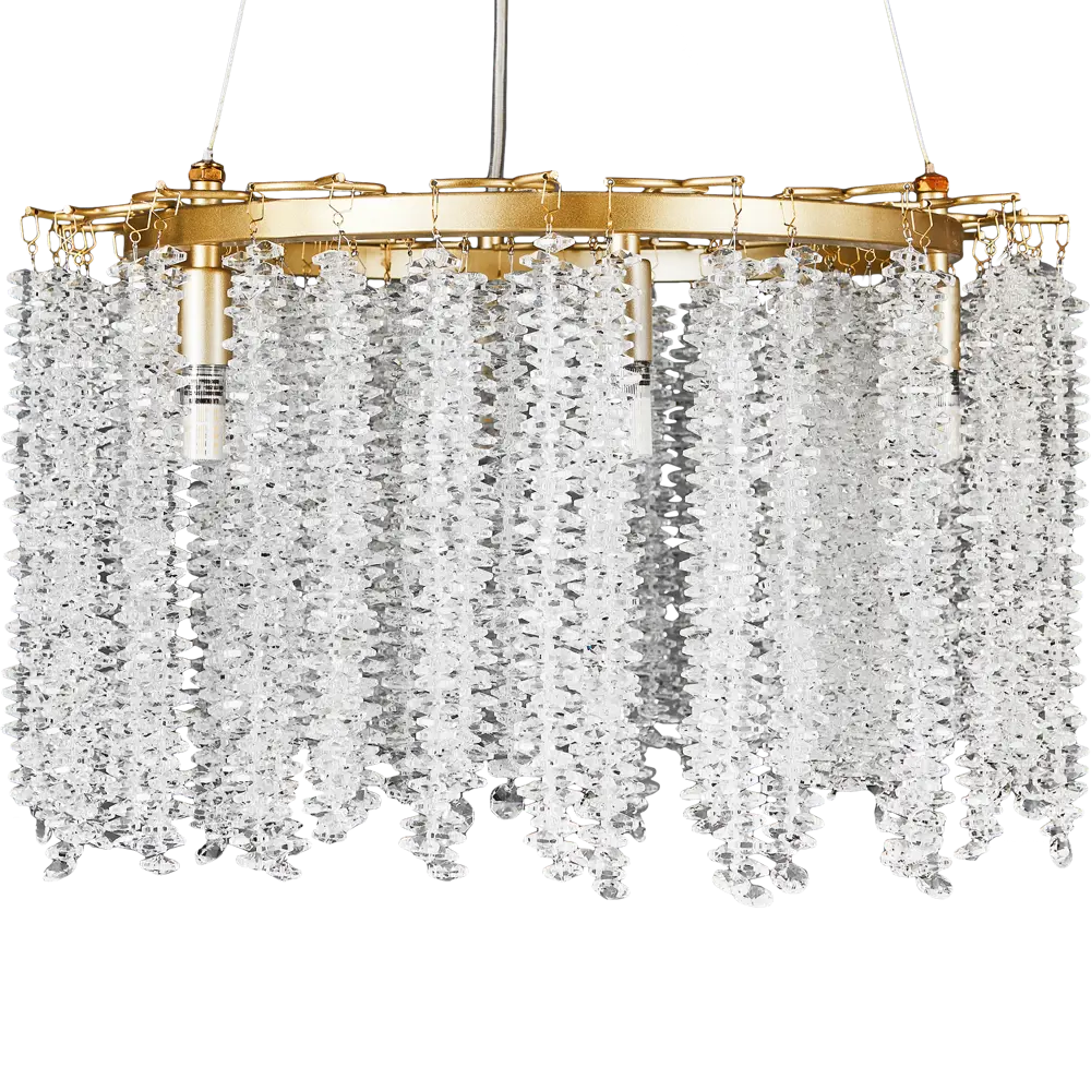 Люстра De City Лайма 6 с хрустальными пластинами для гостиной и спальни 89379446 STLM-1348891 - Вид №3