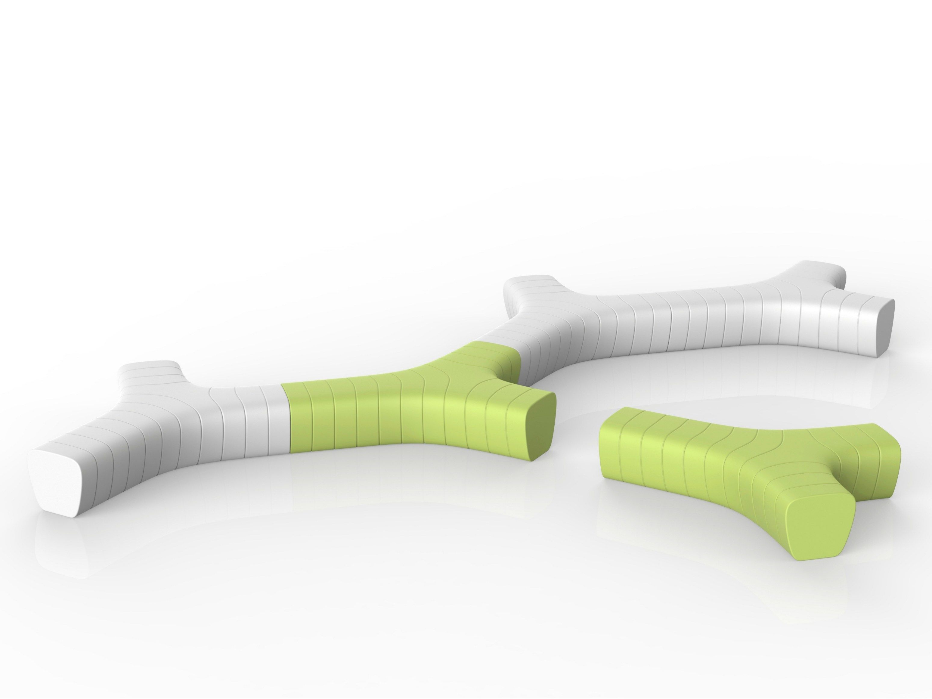 Модульная скамейка из полиэтилена PLUST Jetlag ARCH-00031168 - Вид №1