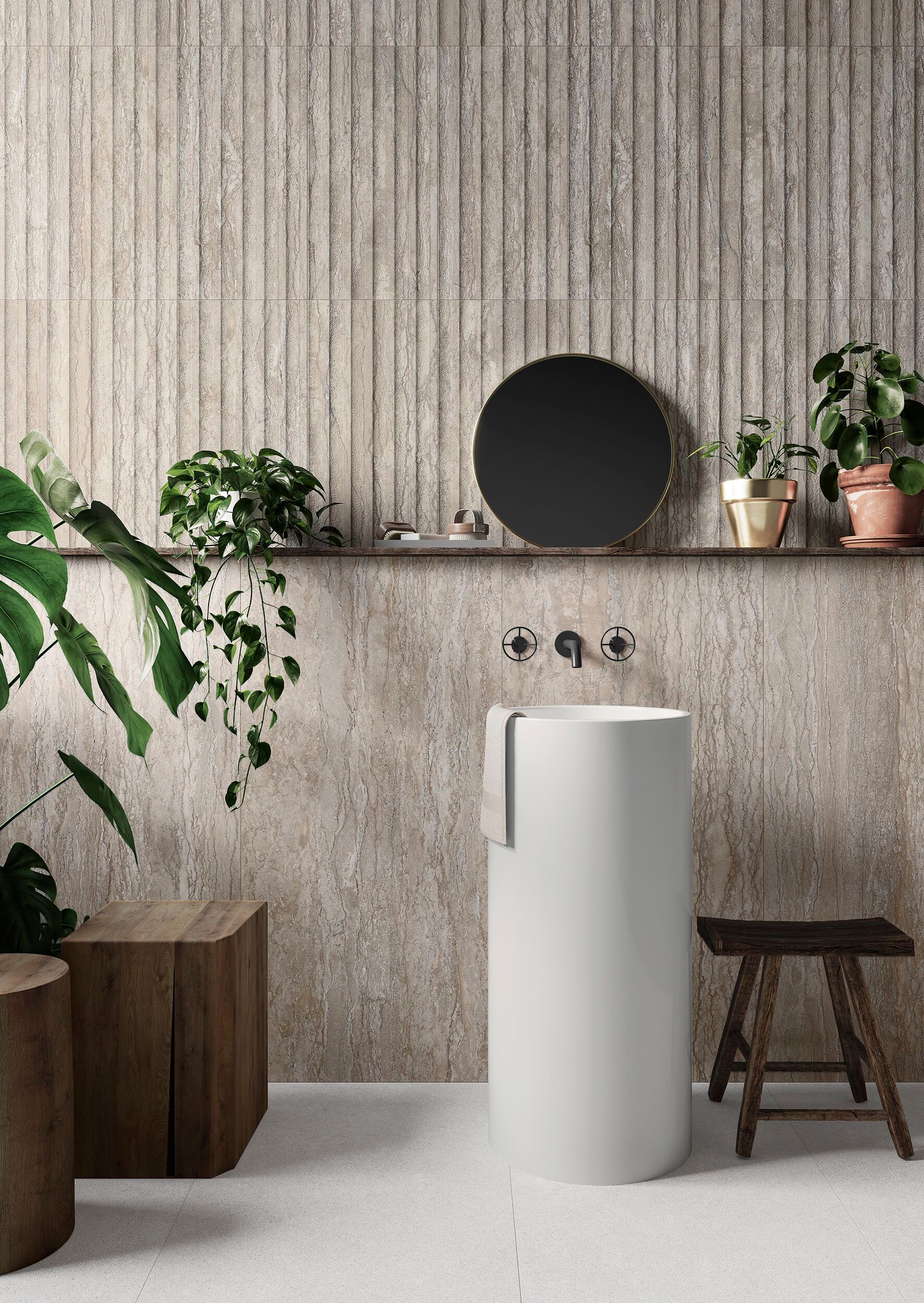 Мраморный эффект глазурованного керамогранита/напольного покрытия Gayafores TRAVERTINO ARCH-00120800 - Вид №7