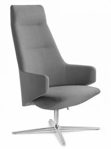 LD Seating Кресло для руководителя из ткани с подлокотниками Melody lounge Xl br-sys, f27-n6