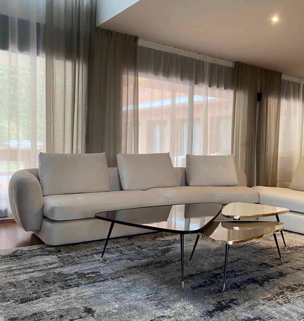 Журнальный столик из ламинированного стекла с полированным латунным профилем Jover+Valls Antique Boutique-Twist ARCH-00039988 - Вид №40