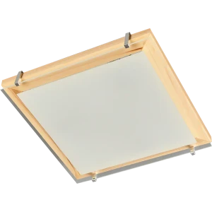 Светильник настенно-потолочный Завод Элетех Полесье 3 лампы, 10 м², цвет сосна