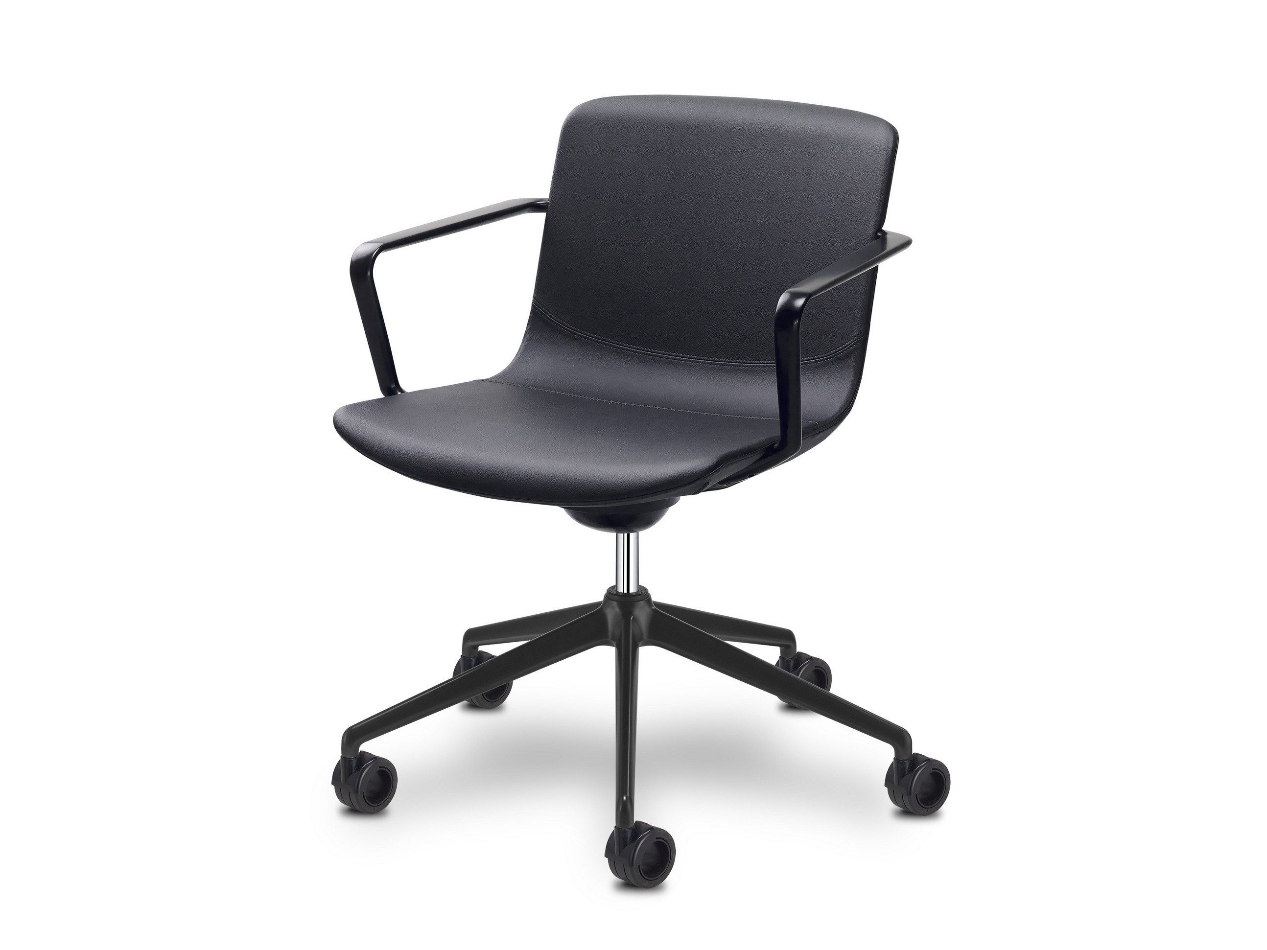 Тканевый поворотный стул с подлокотниками Sitland Милош ARCH-00144731 - Вид №1