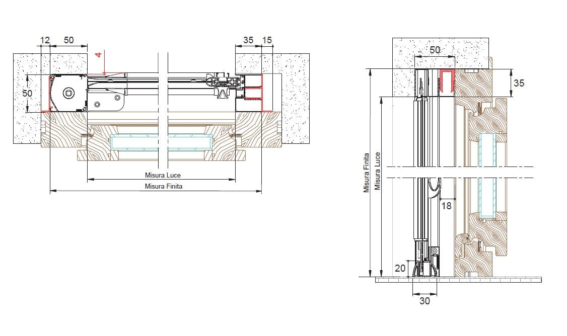 Боковая встраиваемая москитная сетка Mv Line москитные сетки-встраиваемые сбоку ARCH-00032478 - Вид №3