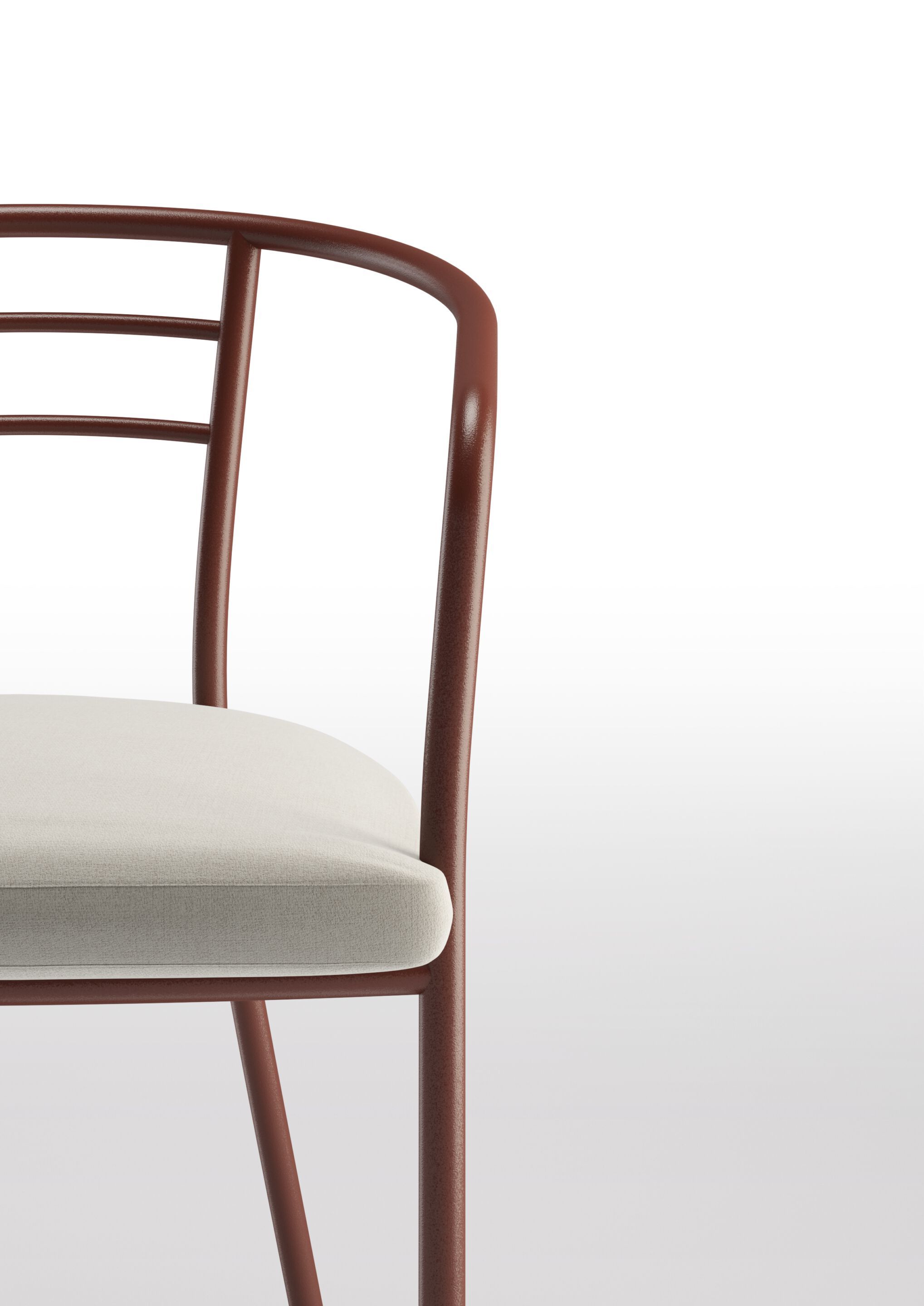 Окрашенный металлический стул с подлокотниками BBB Giotto ARCH-00122420 - Вид №2