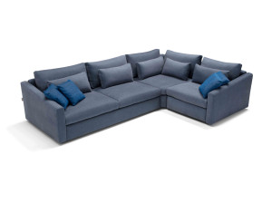 Угловой диван-кровать из ткани