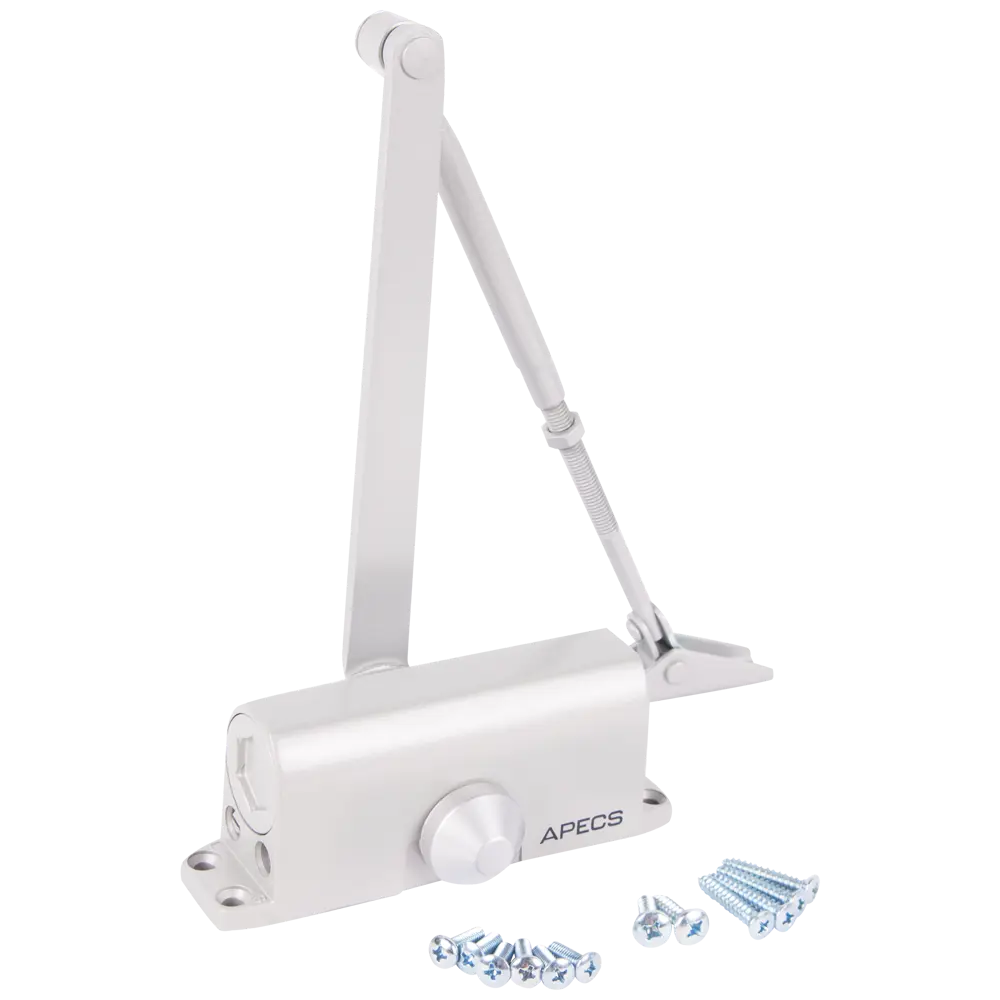 Доводчик дверной Apecs DC-22/25-45-M-S, 25-45 кг, цвет серебро STLM-2197213 - Вид №1