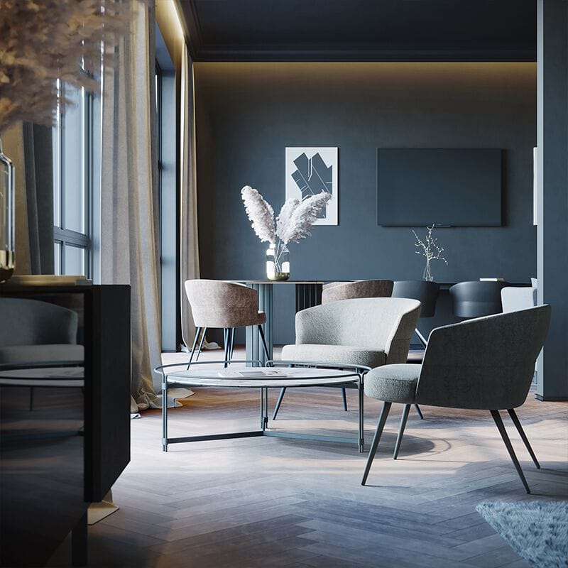 Кожаное кресло с подлокотниками DRESSY Nubo ARCH-00033846 - Вид №1