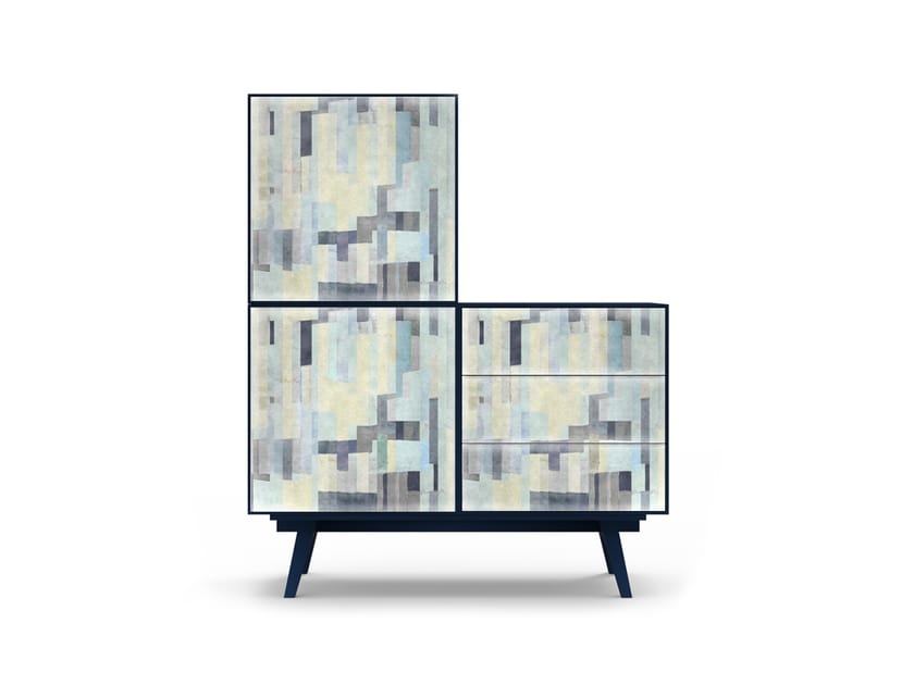 Секционный шкаф из МДФ с распашными дверцами с ящиками MOMENTI Home &amp ARCH-00025477