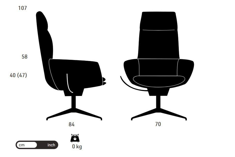 Вращающееся кресло с подлокотниками KFF Faye Casual ARCH-00015605 - Вид №4