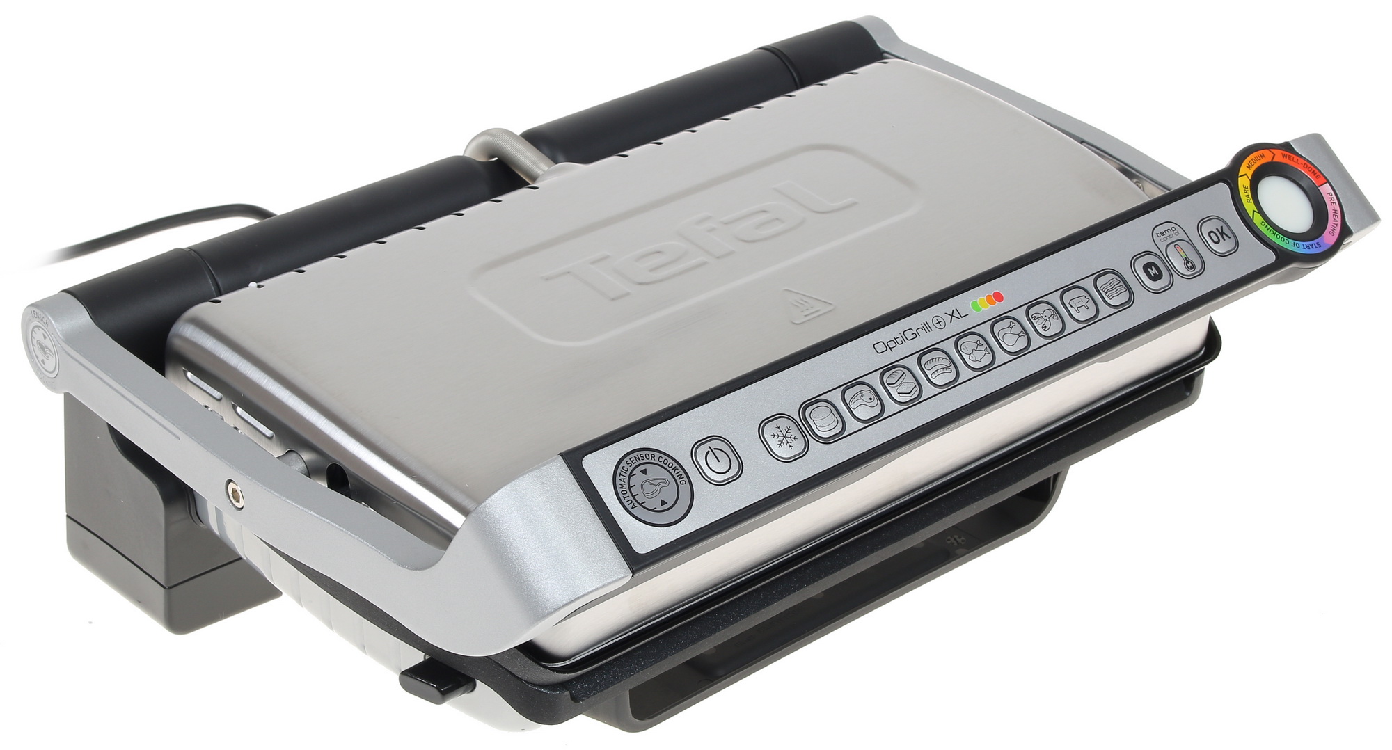 1104127 Гриль Tefal Optigrill+ XL GC722D34 серебристый STDN-0061778