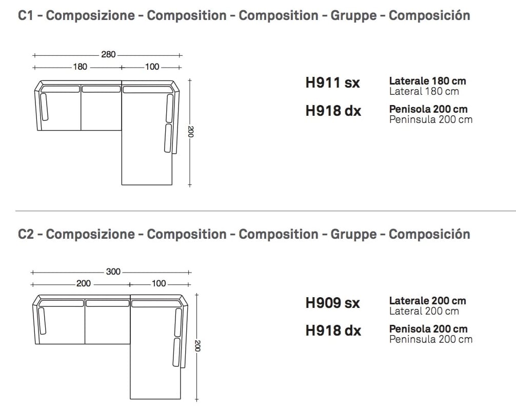 Секционный тканевый диван с полуостровом VALENTINI ARCH-00134554 - Вид №11