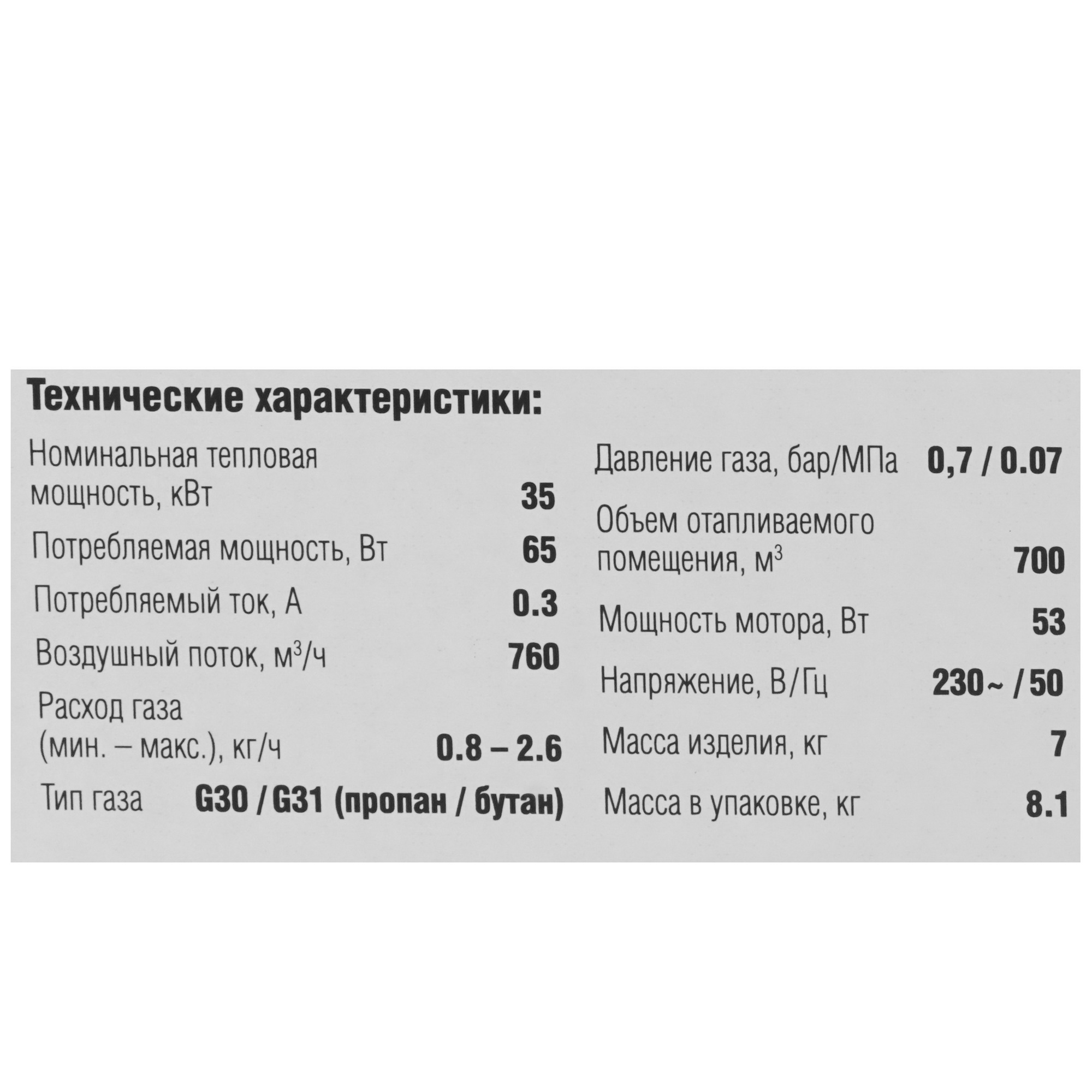 5061850 Тепловая пушка газовая Зубр ТПГ-35 STDN-0009659 - Вид №10