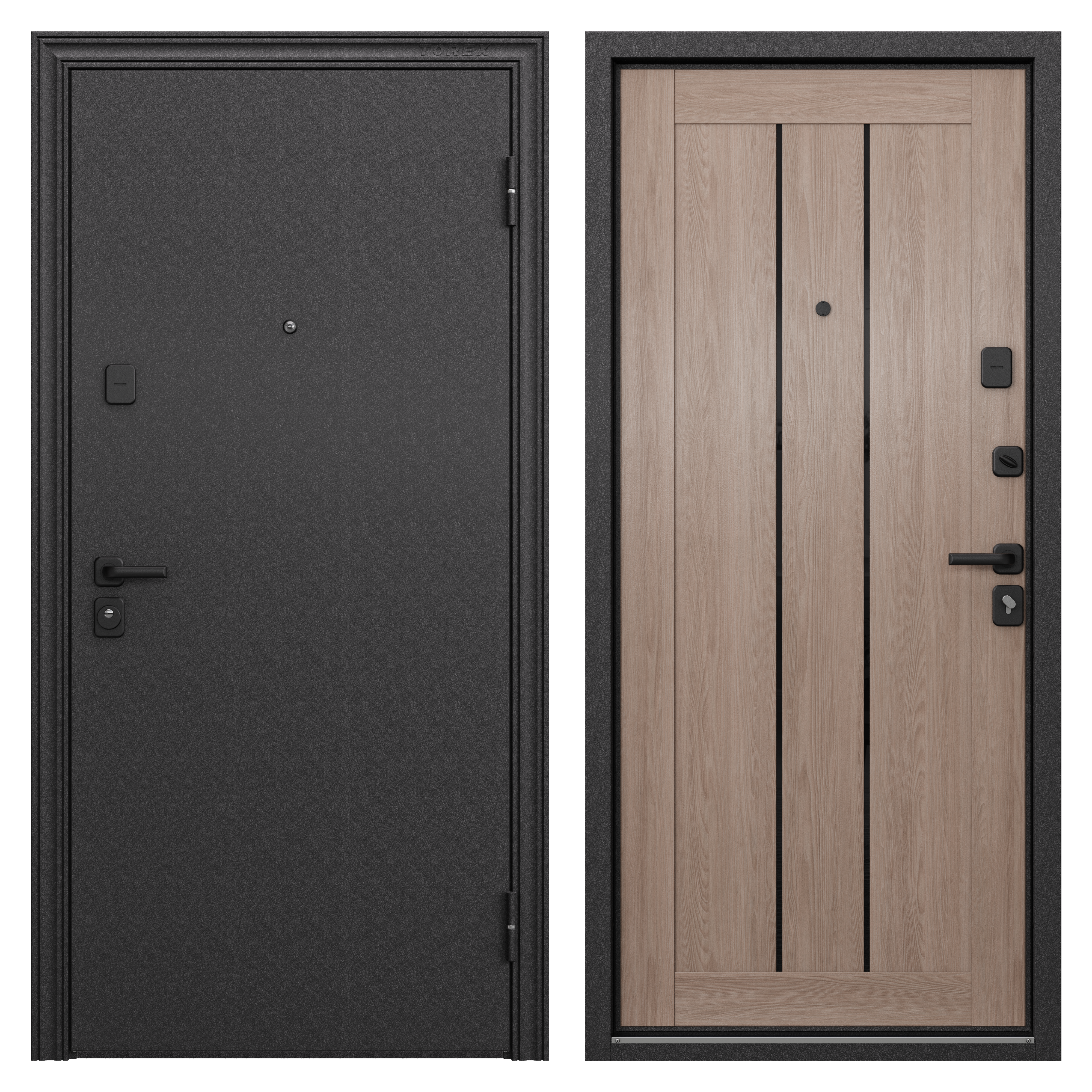 83404298 Дверь входная металлическая Ронда, 950 мм, правая, цвет бергамо STLM-0040920 TOREX