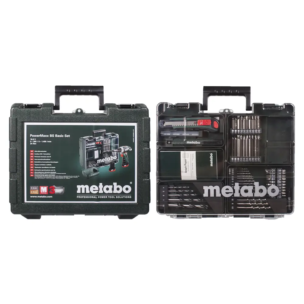 Шуруповерт Metabo PowerMaxx BS Basic Set, Li-ion 10,8 В, 2 Ач STLM-2139899 - Вид №4