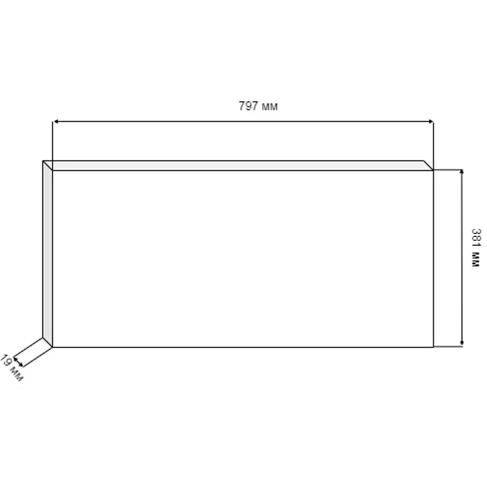 Фасад кухонный Оксфорд 80×38 см бежевый KONSENSA МДФ 89366060 STLM-1577272 - Вид №6