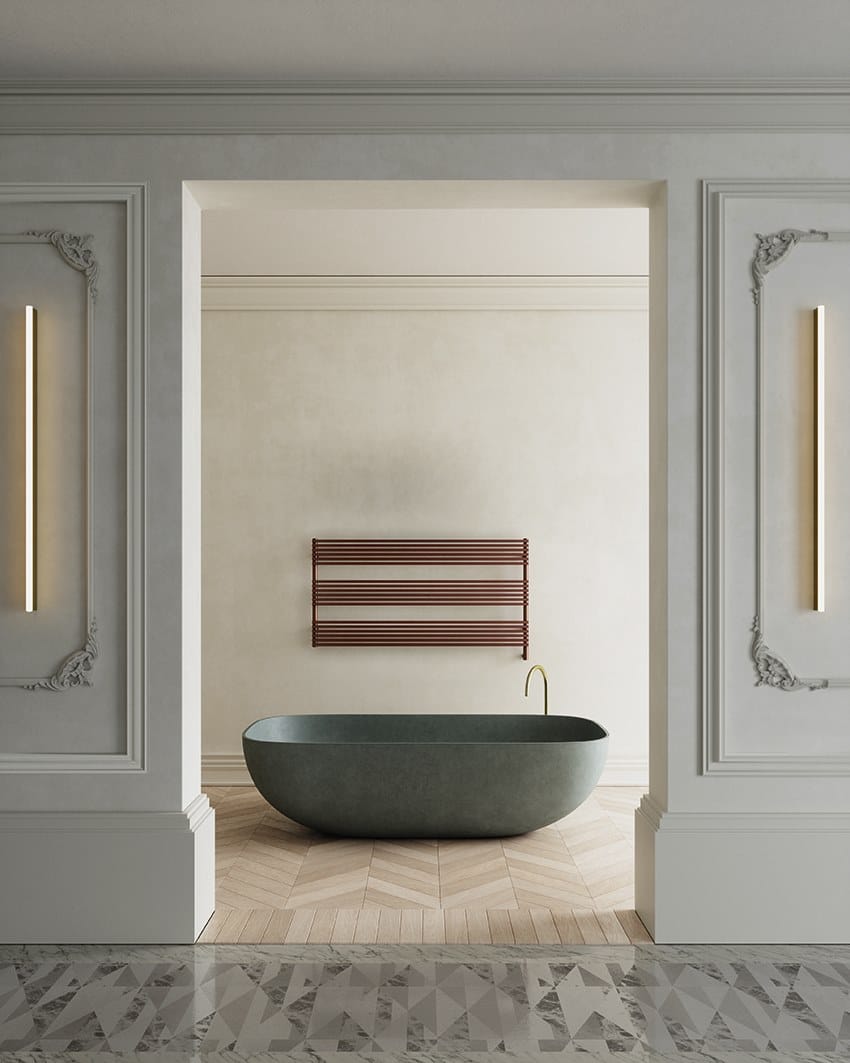 Настенный горизонтальный полотенцесушитель Tubes основы ARCH-00140431 - Вид №3