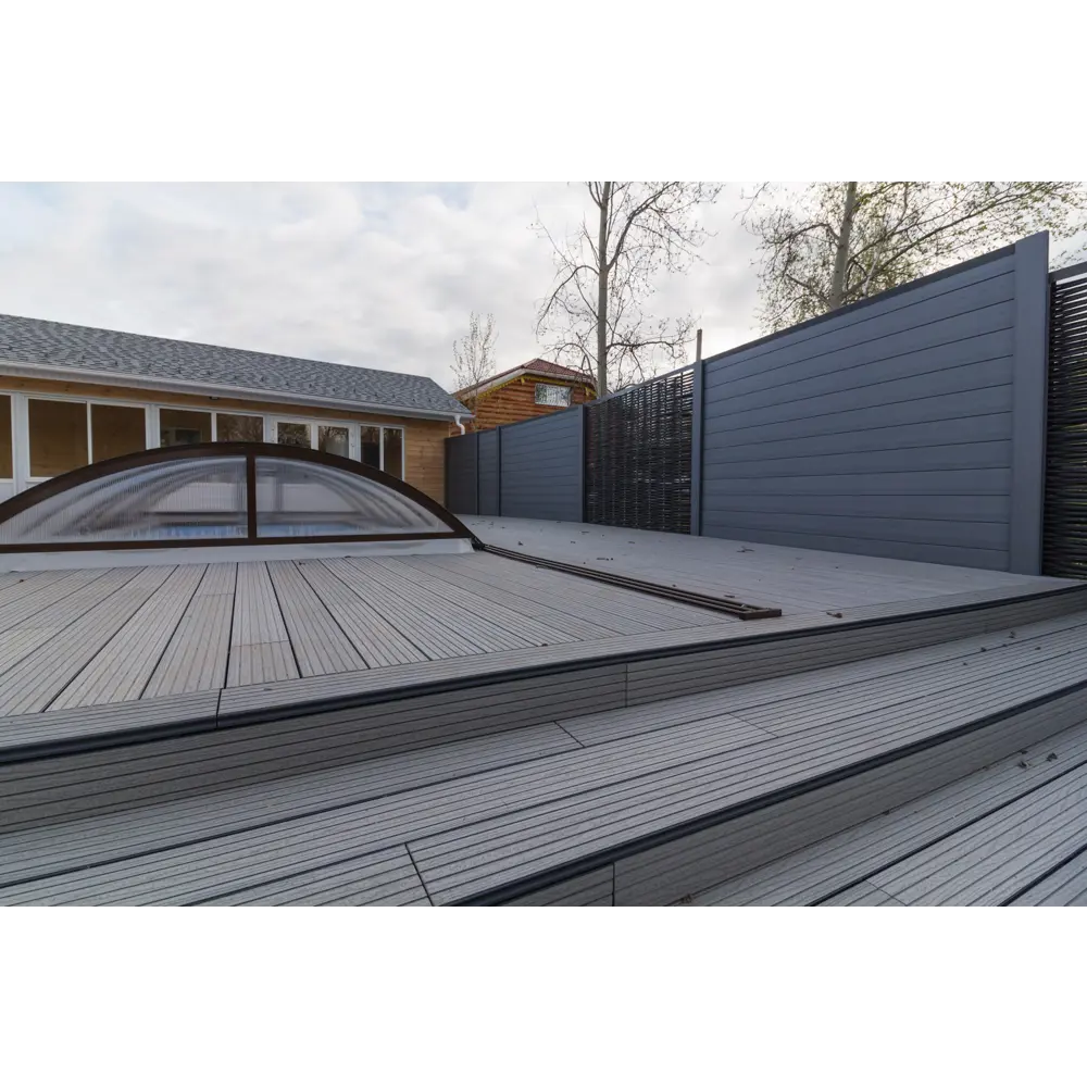 Террасная доска ДПК MultiDeck цвет Кварц 3000x150x27 мм. Вельвет 0.45 м² МУЛЬТИДЕК STLM-2118132 - Вид №13