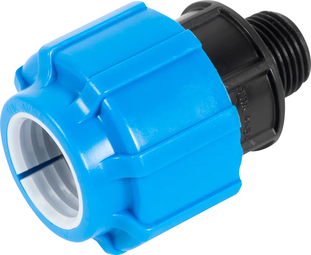 Переходная муфта ПОЛИТЭК 25 мм x 1/2" для соединения ПЭ труб с металлом 13503387