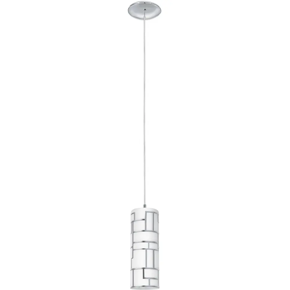 Подвес Bayman 1xE27x60 Вт, металл/стекло, цвет хром/белый Maytoni STLM-2007922