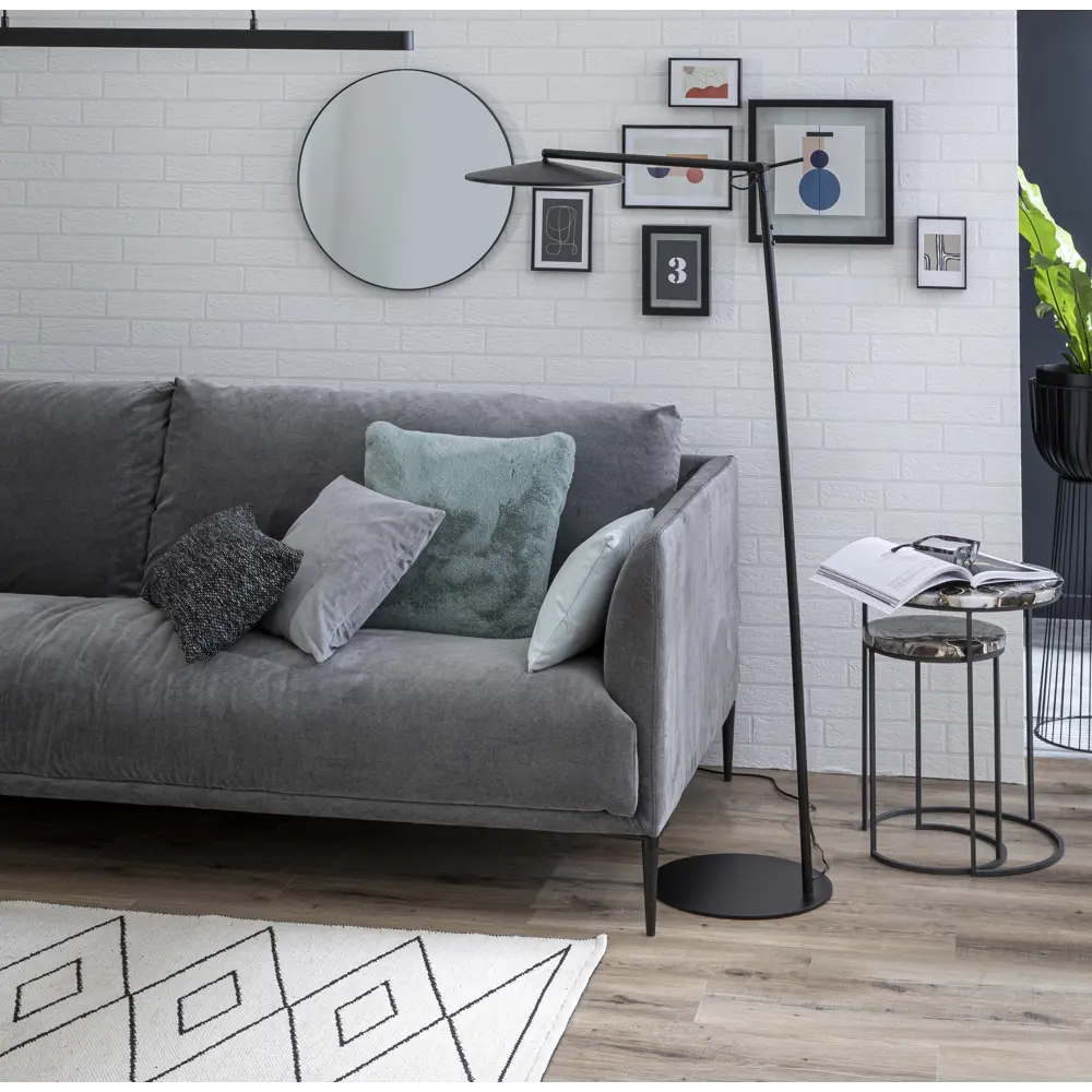 Коврик декоративный хлопок Inspire Marlon 70x140 см цвет серый STLM-2117410 - Вид №6