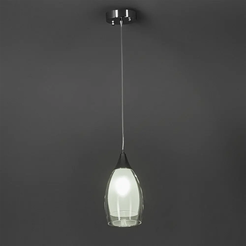 Светильник подвесной Eurosvet Cosmic 1 лампа 3 м² цвет хром STLM-2058644 - Вид №1