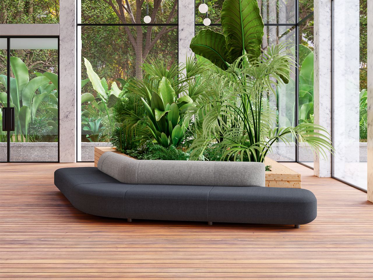 Модульный угловой диван из ткани FREZZA Afina ARCH-00087070 - Вид №6