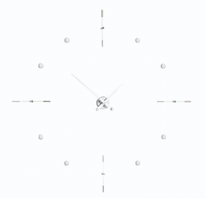 095538 Настенные часы i хром-белый Nomon Mixto