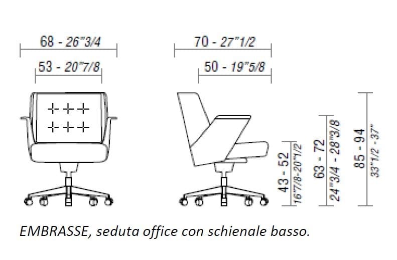 Кожаное офисное кресло ESTEL GROUP Embrasse ARCH-00033153 - Вид №4