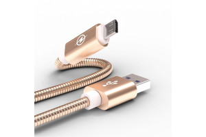 16721766 Data-кабель микро-USB золотой 1м блистер CB520-UMU-10G WIIIX
