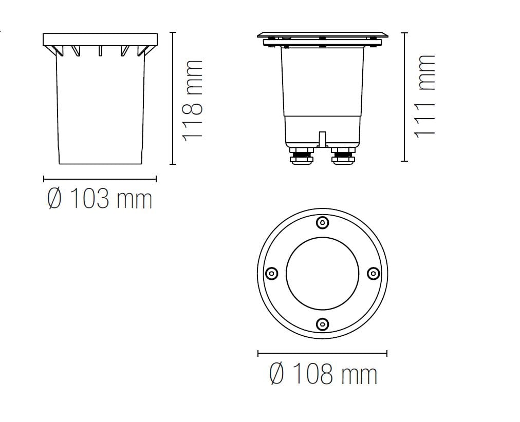 Из нержавеющей стали напольные светодиодные карты Fan Europe Lighting INTEC ARCH-00076893 - Вид №5