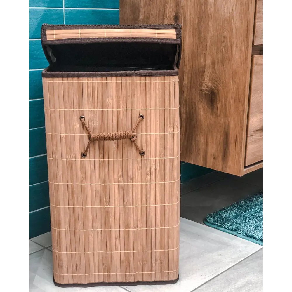 Корзина для белья складная квадратная, 45 л, бамбук STORIDEA Без серии STLM-2202759 - Вид №2