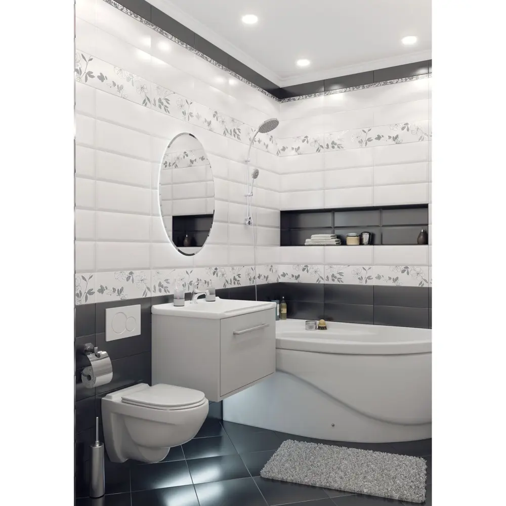 Тумба под раковину подвесная Aquaton «Мерида», 65 см, цвет белый АКВАТОН STLM-2027229 - Вид №6