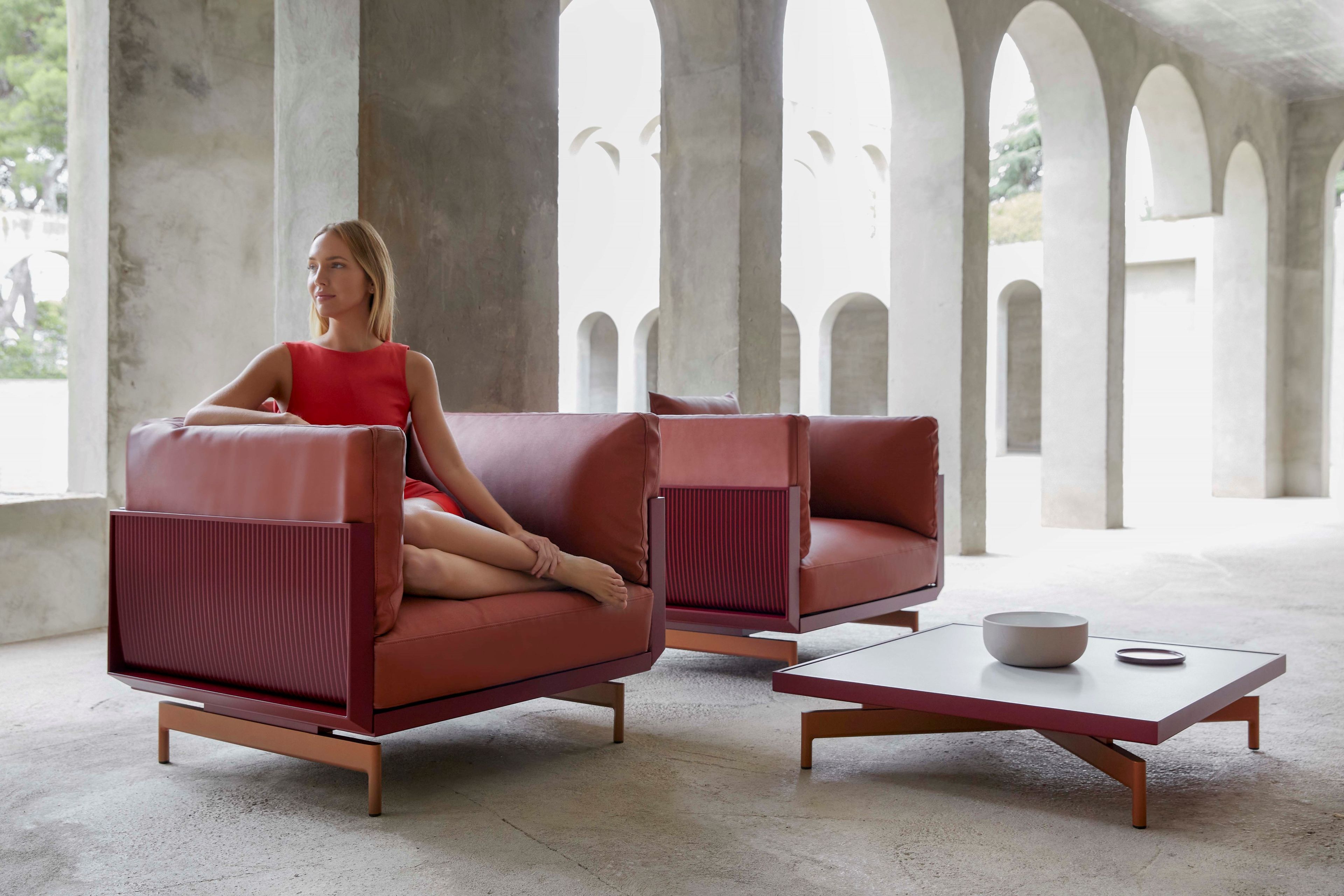 Садовый стул из ткани и алюминия с термокрытием GANDIABLASCO Onde ARCH-00136154 - Вид №61