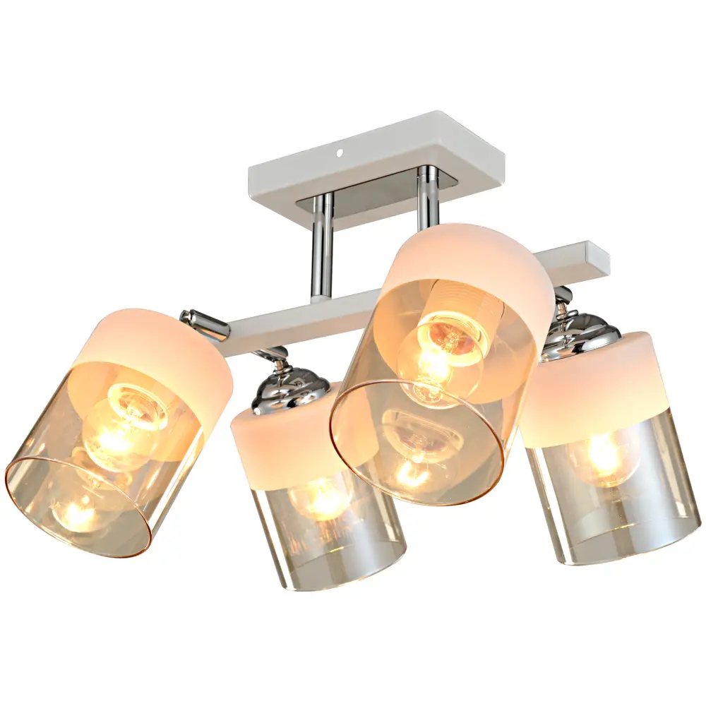 INSPIRE Amber — потолочная люстра с 4 стеклянными плафонами 85113377 STLM-0058954 - Вид №5