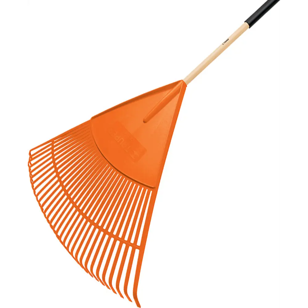 Грабли веерные Truper с полипропиленовыми зубьями и деревянным черенком 82999504 STLM-0038663 - Вид №1