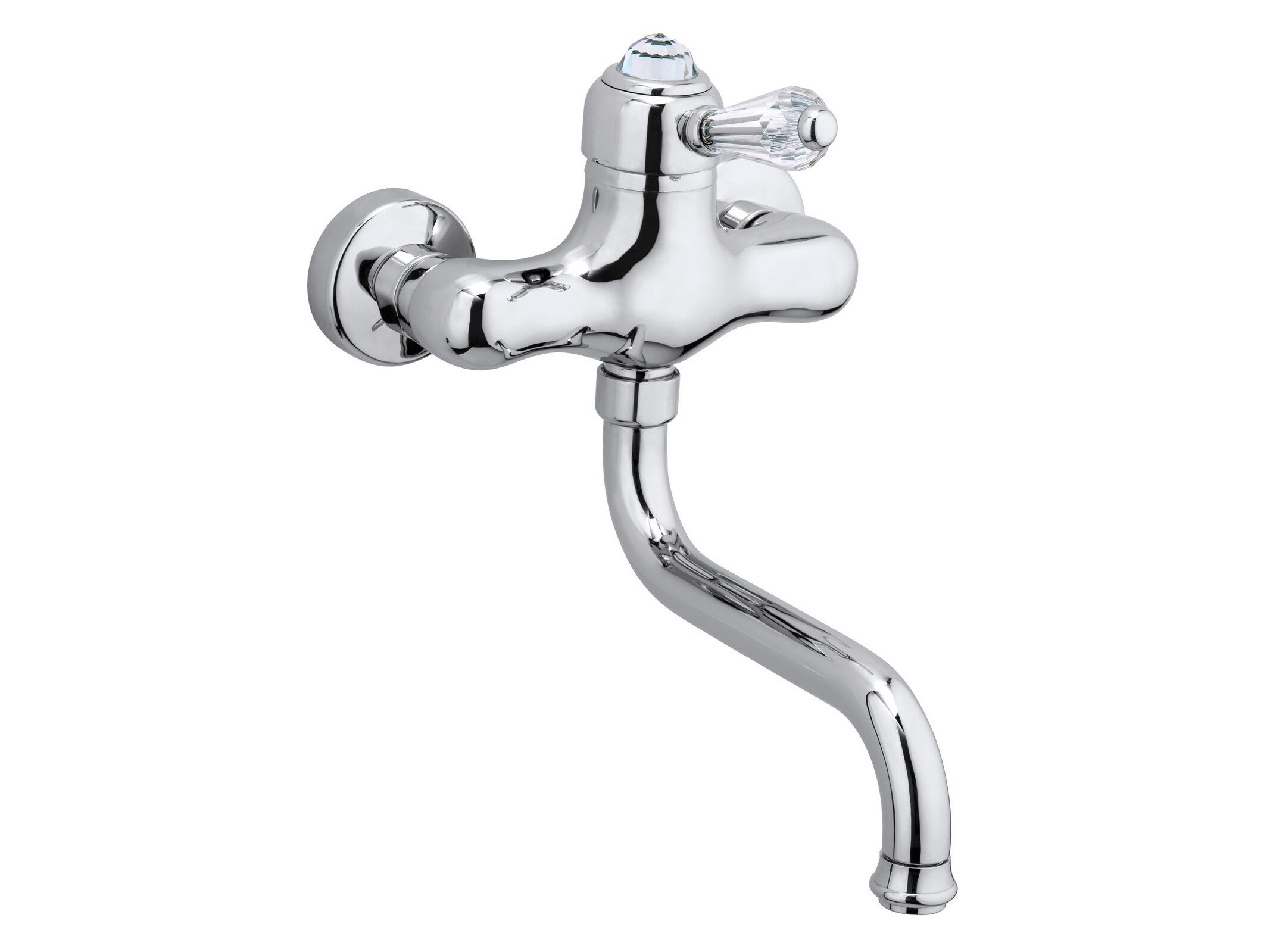 Настенный однорычажный кухонный смеситель с поворотным изливом Rubinetterie Frattini Morgan ARCH-00134720 - Вид №2